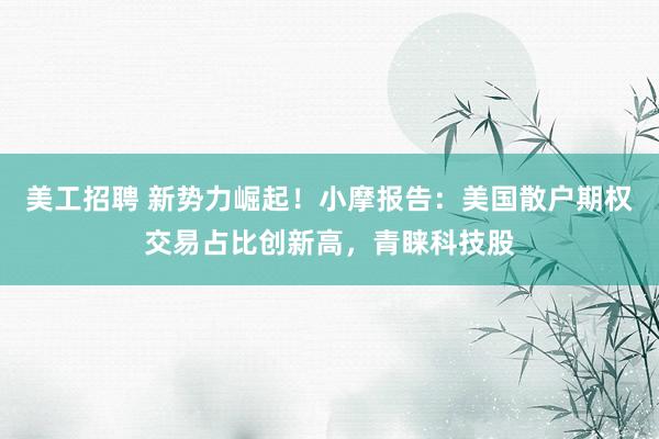 美工招聘 新势力崛起！小摩报告：美国散户期权交易占比创新高，青睐科技股