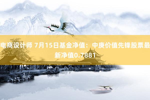 电商设计师 7月15日基金净值：中庚价值先锋股票最新净值0.7881